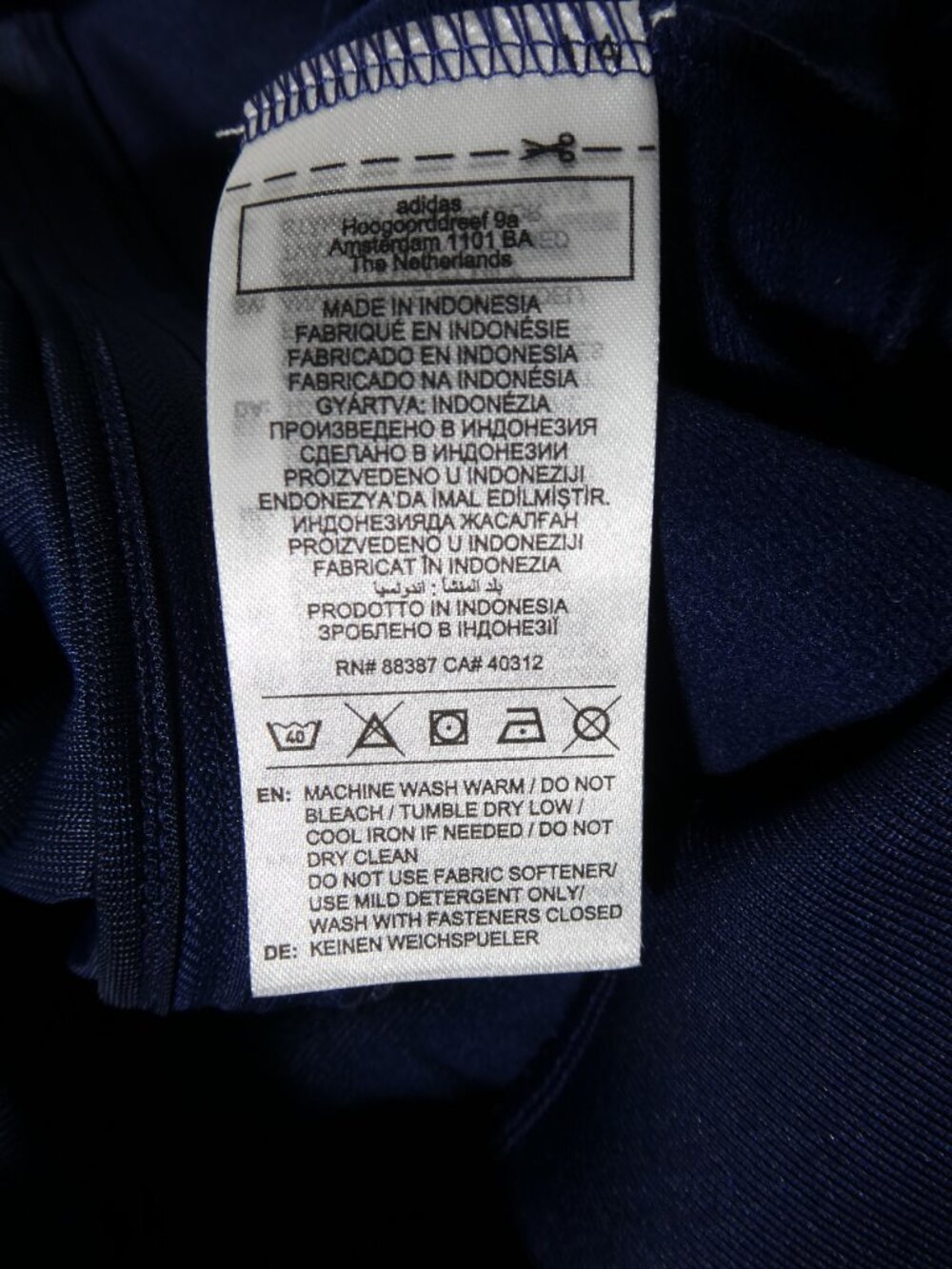 Adidas Womens Two Piece Tracksuit Set Jacket KC6571 Pants KC6552 Blue M - Picture 8 of 15